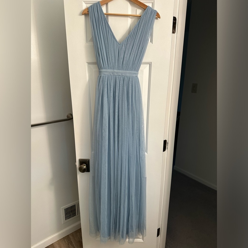 Blue tule dress